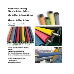 Rodillo de Goma para Máquina de Impresión Phoenix Abc, para Impresión Textil y de Embalajes de Papel, Proveedor Industrial de Alta Precisión - Product Image 1
