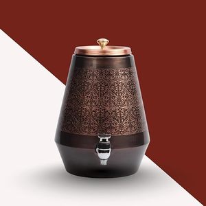 Distributeur d'eau en cuivre à commande manuelle, chargement par le haut, boîtier en acier inoxydable, réservoir de stockage d'eau froide - Product Image 1