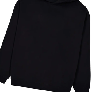 เสื้อสเวตเชิ้ตมีฮู้ดสีดำสำหรับผู้ชาย ผ้าถักสีพื้น แขนเสื้อปกติ สไตล์ฤดูใบไม้ร่วง ดีไซน์ไม่มีซับใน - Product Image 5