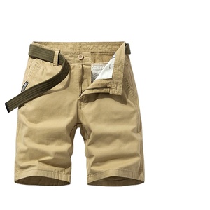 กางเกงยีนส์ขาสั้นผ้าฝ้ายแท้สำหรับผู้ชายกางเกงขาสั้นผ้าแคนวาสสำหรับตกแต่งแนววินเทจแนวธุรกิจลำลองสำหรับฤดูใบไม้ผลิฤดูร้อน - Product Image 1