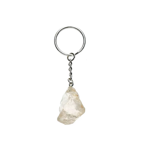 Llavero de alta calidad con cristal de cuarzo transparente, llavero de piedra natural, regalos para mujeres, venta al por mayor. - Product Image 3