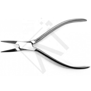 Pince à bec plat Accuram Dental 14 cm en acier inoxydable, outil orthodontique de précision pour maintien de fil, instrument de laboratoire orthodontique - Product Image 2