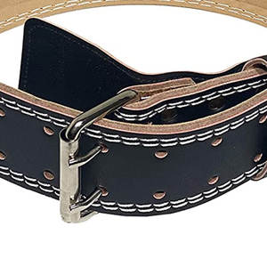 High Performance Genuine Leather Fitness <b>Training</b> and Sport <b>Weight</b> Lifting Adjustable Black Color Bodybuilding Cross Fit Belt - Product Image 6