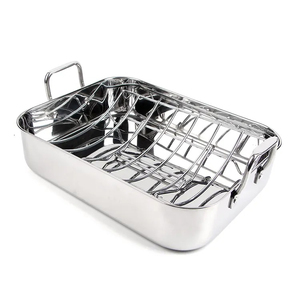 Plat à rôtir professionnel conçu pour les cuisines familiales modernes avec une construction en acier inoxydable de qualité supérieure - Product Image 1