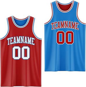Ensemble de maillots de basket personnalisés MOMENTUM, noir et bleu, impression par sublimation, respirant, 100% polyester, unisexe adulte, nom et numéro de l'équipe, broderie - Product Image 2