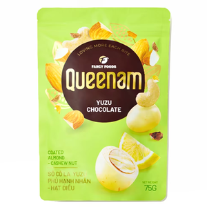 Fabrication en gros sur commande de dragées chocolatées, bonbons, snacks, OEM/ODM, HALAL, amandes et noix de cajou enrobées de chocolat Yuzu 75G - Fournisseur - Product Image 1