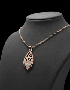 Golden Diamond Luxury Forever Symbol Pendant Necklace for Women Engagement & Wedding Bridal Gift-Elegant Fashion Jewelry - Product Image 3