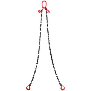 Catene di sollevamento G80 per paranchi a catena, da 3/8 pollici x 6 piedi, capacità 5 tonnellate (11.000 libbre), con ganci - Product Image 5