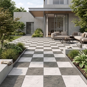 400x400mm 12mm Thick Solid Porcelain Exterior <b>Floor</b> Tiles Anti-Slip <b>Matte</b> Finish Heavy Duty for Villa & Hotel Use - Product Image 6