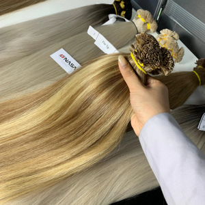 ราคาขายส่ง 100 กรัม เส้นผมต่อแบบเคราตินคุณภาพพรีเมียม ผมแท้เวียดนามทุกสี ยาว 60 ซม. - Product Image 2