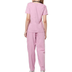 Uniformes Médicos Elásticos para Mujer, Conjuntos de Uniformes para Salón de Belleza, Spa, Doctora, Hospital, Blusa y Pantalones Deportivos, Uniformes Médicos Dentales - Product Image 3