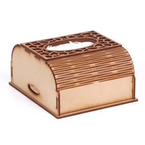 Wooden Laser Cut <b>Tissue</b> Box Handmade Eco Friendly Table Decor for Home <b>Wedding</b> Party - Product Image 4