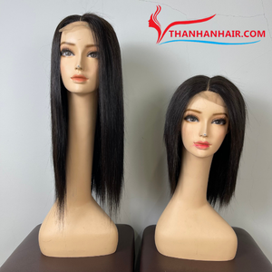 Perruques bob vietnamiennes extension de cheveux humains os droit de 8-12 pouces prêt à expédier en gros coloré pour l'été - Product Image 5