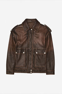 Veste en cuir pour homme, design personnalisé et tendance, fabriquée au Pakistan, produit haut de gamme, veste en cuir pour hommes et motards, veste d'hiver - Product Image 5