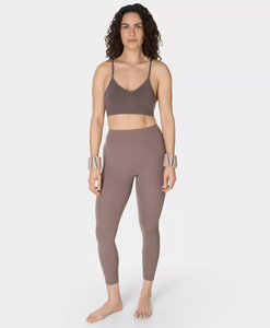 Oferta caliente: Top corto deportivo sin espalda con tirantes cruzados para mujer, camiseta sin mangas acanalada para mujer - Product Image 6