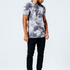 T-shirt homme coupe slim, style tendance, délavé à l'acide, manches courtes, prix abordable - Product Image 2