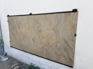 Revêtement mural en ardoise naturelle indienne, feuille de pierre flexible, surface rustique légère pour la décoration murale et les projets de façade - Product Image 4