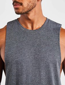 Wholesale <b>Men</b> Tank Top Custom Gym <b>Vest</b> Lightweight Sleeveless Fitness Shirt Performance Apparel Manufacturer OEM - Product Image 6