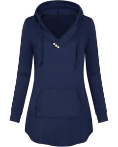 เสื้อฮู้ดดี้ผู้หญิงแขนยาวผ้าไม่ทอ คอลเลคชั่นฤดูหนาว แห้งเร็ว ระบายอากาศดี สไตล์ลำลอง มีโลโก้ด้านหน้า ลดราคาพิเศษ - Product Image 1