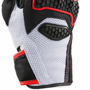 Guantes de Motociclismo Deportivos, de Cuero y Malla Transpirable, Antideslizantes, con Protección para Pantalla Táctil, Unisex - Product Image 5