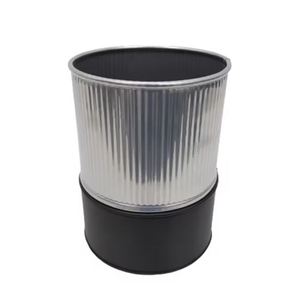 กระถางโลหะแบบ 2 ชิ้น ดีไซน์โดดเด่นสำหรับตกแต่งบ้าน วางบนโต๊ะ ใช้ได้ทั้งภายในและภายนอก ผลิตด้วยมือ จำหน่ายจำนวนมาก ตกแต่งสวน - Product Image 2