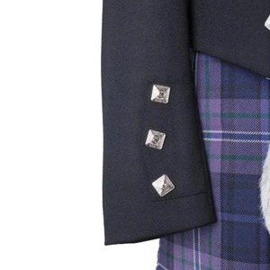 Chaqueta de Lana Prince Charlie Negra en Todos los Tamaños con Chaleco para Festivales Musicales, Logotipo Personalizado y Servicio OEM - Product Image 3