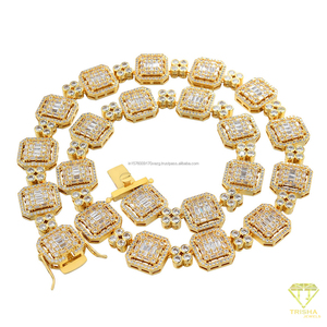 Elegante Collar de Diamantes Moissanite con Piedras de Corte Cuadrado en Plata de Ley 925 para Ocasiones Especiales - Product Image 4