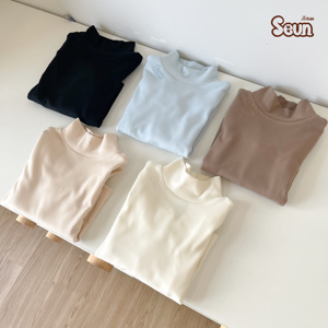 ซันคิดส์เสื้อเชิ้ตคอเต่าสำหรับเด็ก 5 ซม. เนื้อผ้านุ่ม ยืดหยุ่น ระบายอากาศได้ดี เหมาะสำหรับเด็กชายและเด็กหญิง - Product Image 5