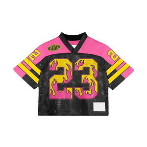 Camiseta de Fútbol Americano al por Mayor, Transpirable, 100% Poliéster, Cuello en V, Tirantes Ajustables, Nombre del Equipo Personalizado - Product Image 3