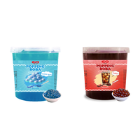 Premium kwaliteit Boba-thee met milieuvriendelijke verpakking, HALAL gecertificeerd, mango smaak met popping boba topping