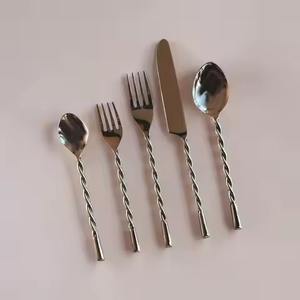 Contemporary Dining <b>Flatware</b> Collection Stainless Steel Cutlery Set Designed for Elegant Table Display - Product Image 3