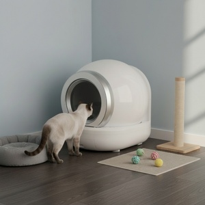 กระบะทรายแมวอัจฉริยะ Sudex OEM ODM ขายส่ง ขนาดใหญ่ ทำความสะอาดอัตโนมัติ ควบคุมผ่านแอพ วัสดุพลาสติก กำจัดกลิ่น - Product Image 4