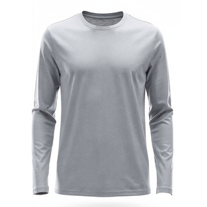 Men's Long Sleeve T-Shirt 100% Polyester O-Neck Regular Fit Quick Dry T Shirts Men Casual Jersey Knitted Tee Shirt Mens - Product Image 1
