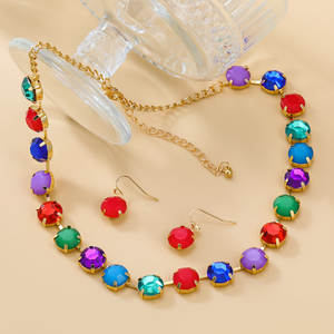 Collier de perles irrégulières en résine faites à la main, multicolores, bijoux de mode, artisanat moulé, pour femmes et filles - Meilleures ventes - Product Image 6