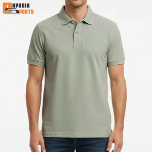 Camiseta de Manga Corta para Hombre, Tejido Sólido 100% Algodón, Antiarrugas, para Uniformes de Restaurante, Verano - Product Image 1