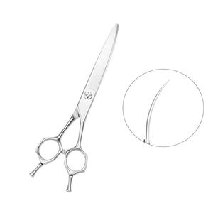Outils professionnels de soins pour animaux de compagnie en gros, ciseaux de toilettage courbés en acier japonais - Product Image 1