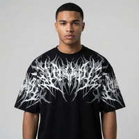 T-shirts pour hommes personnalisés avec logo imprimé, style streetwear, col rond, manches courtes, coupe ample, tricotés, imprimés par transfert thermique, élégants et de qualité supérieure