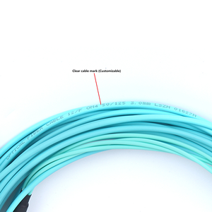 Cable de datos de fibra óptica <span class=keywords><strong>TTI</strong></span> Aqua con certificación ISO9001, revestimiento LSZH, 3M, 8, 12, 24 núcleos, OM3, MPO, MTP, cable de conexión de alta densidad para interiores y exteriores - Product Image 3