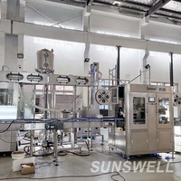 Machine de remplissage de boissons lactées probiotiques biologiques, ligne d'embouteillage aseptique du lait