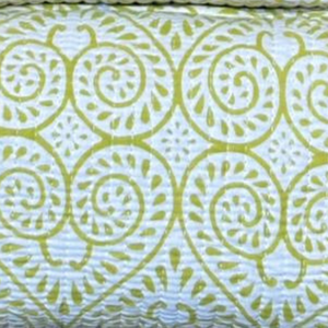 Premium Jaipur Hand Block <b>Toiletry</b> Quilted Bag Set Eco- Friendly Durable Machine Wash Zip Closure Daily Use Gifting Travel - Product Image 4