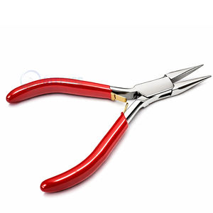 คีมต่อผมแบบไมโครริงขนาด 5 นิ้ว พร้อมด้ามจับสีแดงเพื่อการต่อผมที่แม่นยำและสะดวกสบาย - Product Image 1