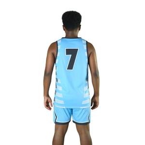 Uniformes de Baloncesto Sublimados Personalizados OEM, Conjunto de Camisetas y Pantalones Cortos para Equipo, Ropa Deportiva Transpirable y Ligera para Entrenamiento - Product Image 2
