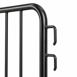 Barrière de contrôle des foules en acier en promotion |   Barrière métallique robuste |   Barrière de sécurité piétonne galvanisée pour événements et circulation - Product Image 3