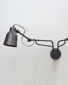 Modern industrial double head swing arm wall <b>lamp</b> black metal led indoor luxury sconce for bedroom bedside living room <b>study</b> - Product Image 1