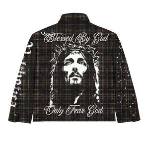 Chemise en flanelle de luxe pour homme, tissu en laine et coton, chaude, douce, confortable, respirante, vêtements d'extérieur, tout personnalisable selon vos besoins - Product Image 5