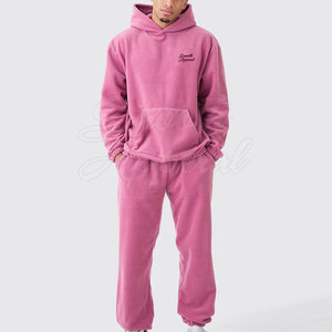 Survêtement à capuche confortable en molleton 100 % coton, tissu doux, léger et écologique pour un usage quotidien décontracté en hiver - Product Image 4