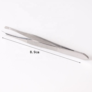 Pinzas para Cejas de Acero Inoxidable con Punta Inclinada, Hechas a Mano, de Lujo, Antiestáticas, Duraderas y con Mango Cómodo - Product Image 4