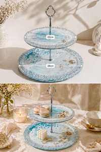 Premium Epoxy Resin <b>Cake</b> Stand for <b>Wedding</b> Birthday Party Dessert Table - Product Image 5