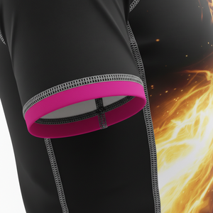 Maillot de compression à manches courtes personnalisé, sublimé, respirant, coutures durables, qualité supérieure, MMA, BJJ, surf, entraînement - Product Image 5