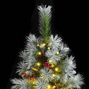 Sapin de Noël Artificiel à Charnières avec 300 LED, 82,7 pouces de hauteur, pour décorations festives - Product Image 2
